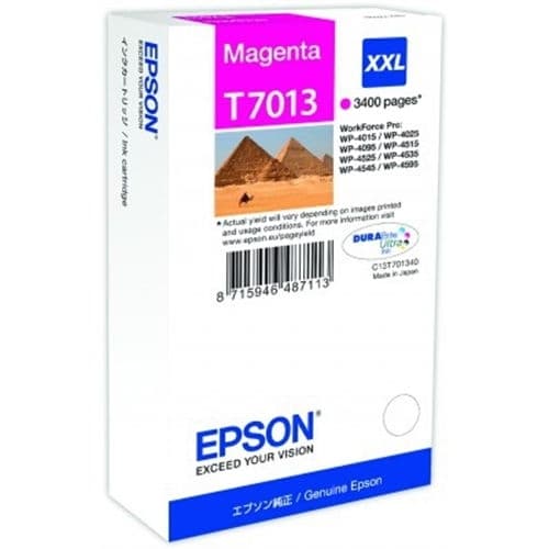 EPSON CARTUCHO MAGENTA XXL 3.400 PAG. WORKFORCE PRO/WP4000 SERIE/WP4500 SERIE/4525DNF/4015DN