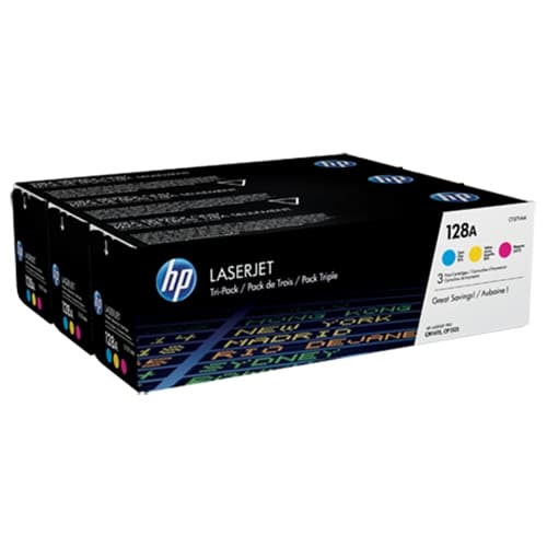 HP TONER LASER TRICOLOR 128A LASERJET PRO CP1525 CM1415  PACK 3 COLORES C/M/Y