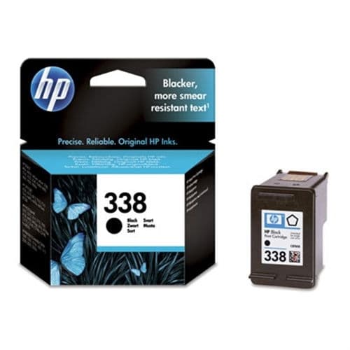 HP CARTUCHO NEGRO Nº338 11ML DESKJET/5740/6540/6840/6540D/460/5745/6520/6620 PHOTOSMART/8150/8540/7850/2610/2710/2575/1600 SERIES/8450 PHOTOSMART C/3100 OFFICEJET/7210/7310/7310XI/7410/6210/6215/6200