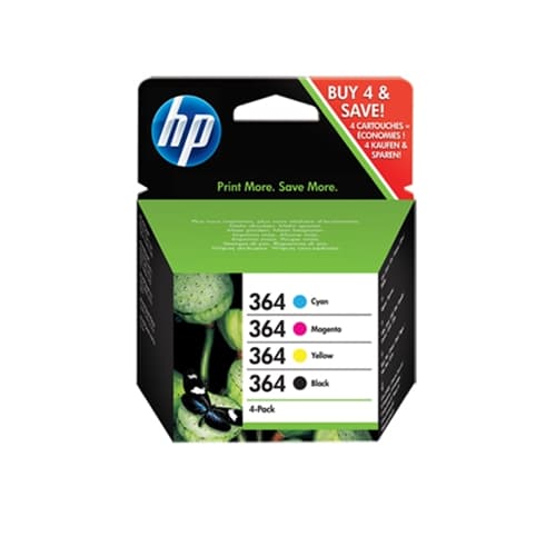 HP CARTUCHO J3M82AE RAINBOW PACK Nº364 PACK 4/C309G 10 hojas papel foto