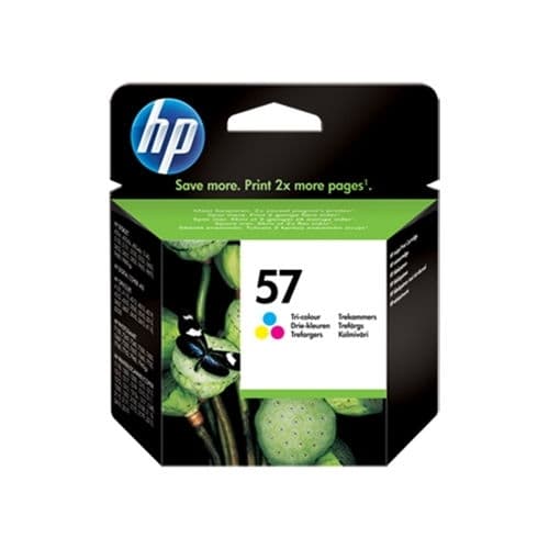 HP CARTUCHO TRICOLOR Nº57 17ML 400 PAG. DESKJET/450/5150/5550/5600/5650/5152/7150/5655/5800/5850/9650/9670/9650/9680/9680SP/5652/108 F/4100/4180/7760/7260/7660/7550/9000 PHOTOSMART/145/245/7200/100