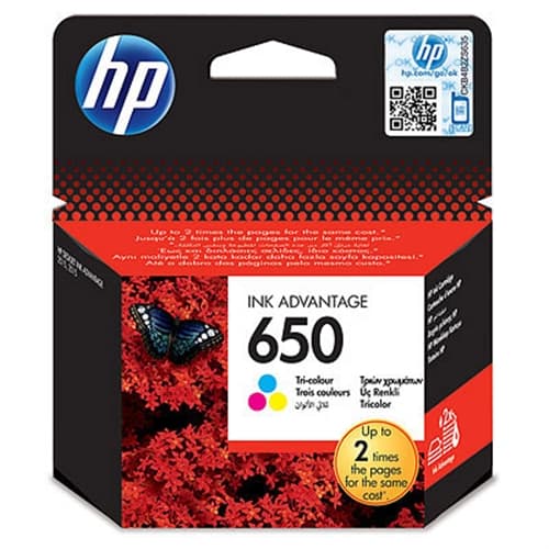 HP CARTUCHO COLOR Nº650 Deskjet Ink Advantage 2645 /35XX /4515/4645