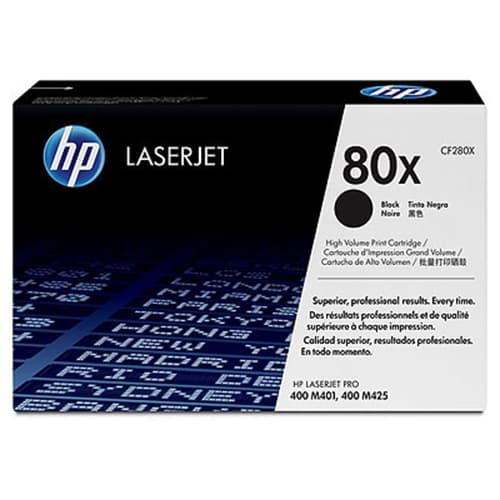 HP TONER NEGRO PK2 80X 13.800 PAG. LASERJET PRO 400/M401/MFP M425 SERIES