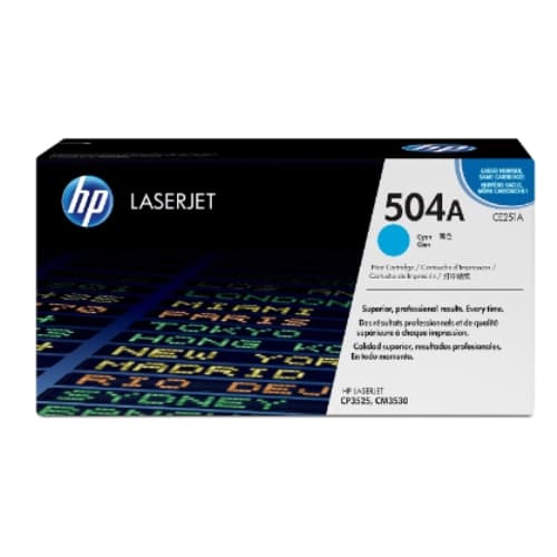 HP TONER CIAN 7.000 PAG. LASERJET CP/3525/504A