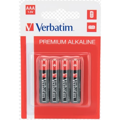 Verbatim - Pack 4 Pilas AAA LR03 Alcalinas