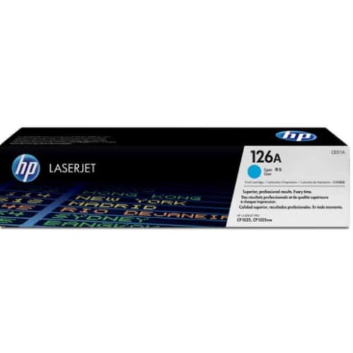 HP TONER CIAN 126A 1.000 PAG. LASERJET PRO/100 CP/1025NW/1020/1025/M175