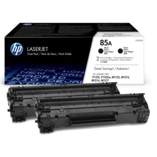 HP TONER NEGRO 85 A 1.600 PAG. PACK 2 LASERJET P/1102 LASERJET M/1132MFP/1212/1217