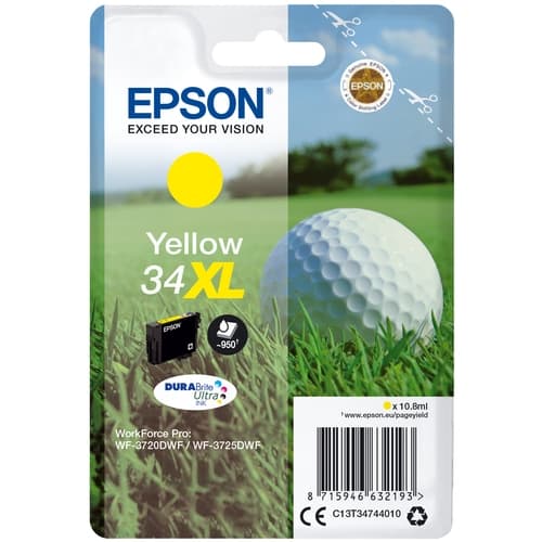 EPSON Cartucho 34XL amarillo WF3720 WF3725 DURABrite Ultra ink 10.8ml