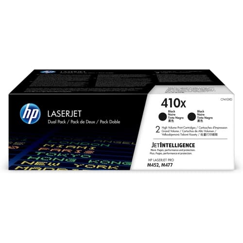HP TONER NEGRO 410X M452/M477 2X 6.500PAG.- PACK 2UD.