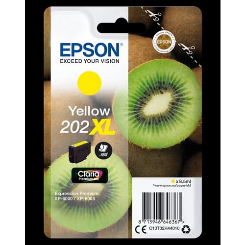 EPSON SINGLEPACK AMARILLO 202XL CLARIA PREMIUM INK WORKFORCE SX EPSON