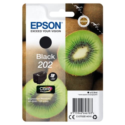 Epson Cartucho de tinta negro 250 paginas C13T02E14010 (202)