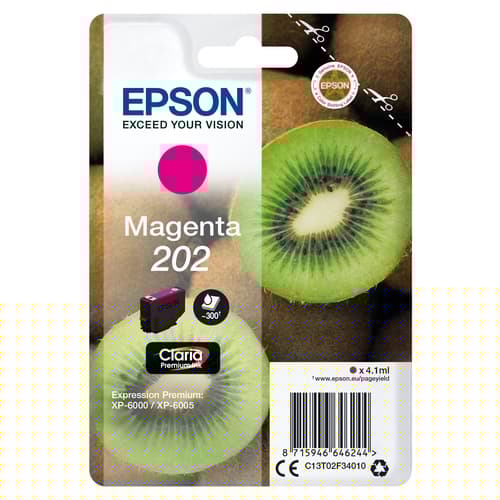 Epson Cartucho de tinta magenta 300 paginas C13T02F34010 (202)