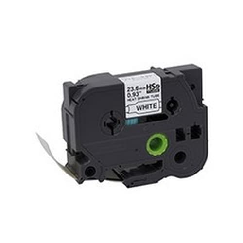 BROTHER CINTA 23,6 MM HSE BLANCO/NEGRO TUBO TERMORRETRACTIL