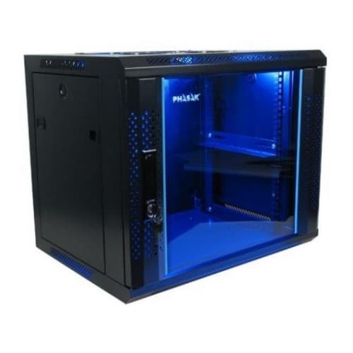 Armario rack mural 19" Phasak Pro 18U  600x450 negro