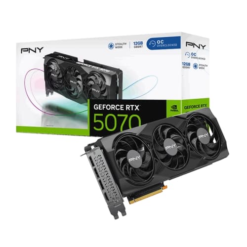 PNY GeForce RTX 5070 12GB Overclocked Triple Fan