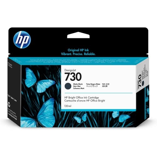 Cartucho de tinta HP DesignJet 730 negro mate de 130 ml