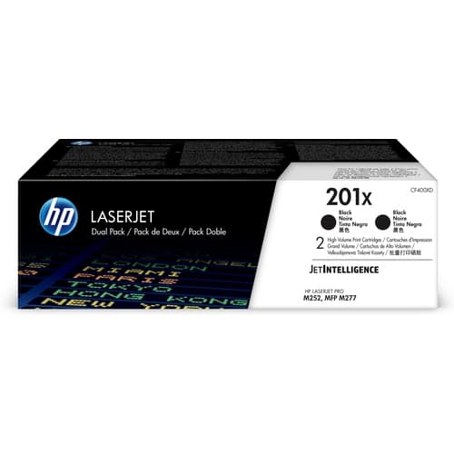 HP LASERJET 201X PACK 2 TONER NEGRA ALTA CAPACIDAD 2.800 PAGINAS