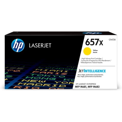 HP Toner LaserJet Enterprise MFP M681 Amarillo 657X
