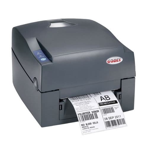 Godex G530 -Impresora de etiquetas - Transferencia térmica, Térmica directa Resolución 300 dpi - Anchura 108,00 mm Longitud 127,00 mm (mínimo 4 mm), USB+RS232+Ethernet
