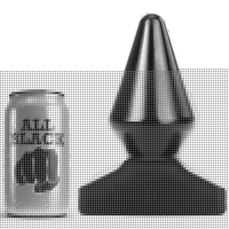 ALL BLACK - ANAL PLUG 18,5 CM