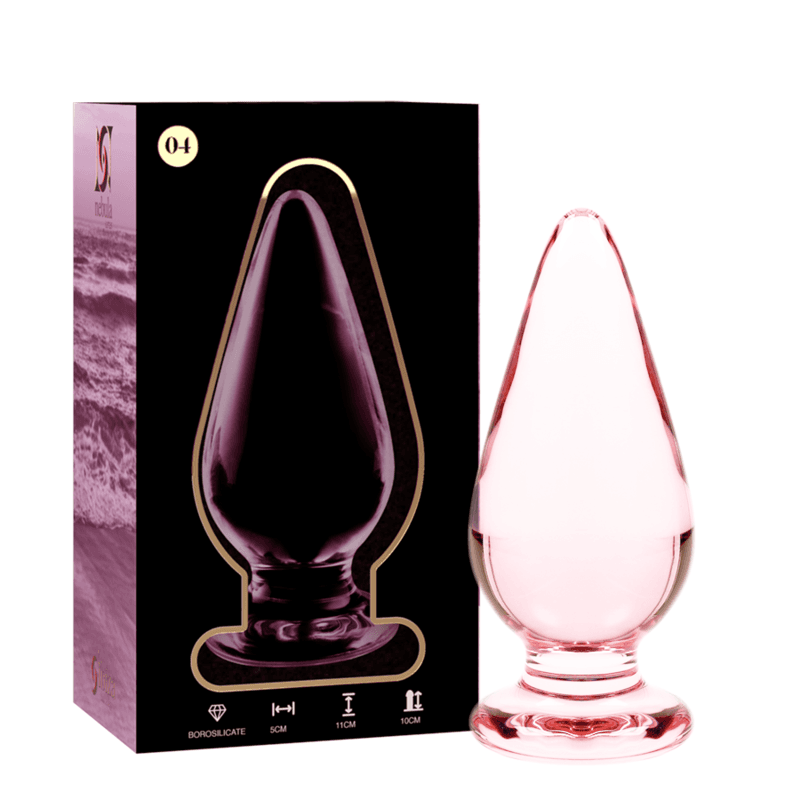 NEBULA SERIES BY IBIZA - MODELO 4 PLUG CRISTAL ROSA 11 CM -O- 5 CM
