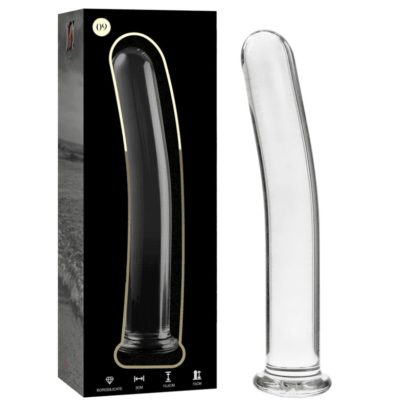 NEBULA SERIES BY IBIZA - MODELO 9 DILDO CRISTAL TRANSPARENTE 15.5 CM -O- 2.5 CM