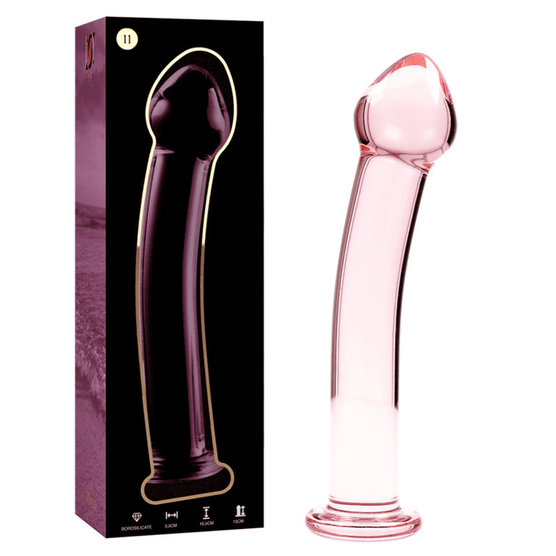 NEBULA SERIES BY IBIZA - MODELO 11 DILDO CRISTAL ROSA 16 CM -O- 3 CM