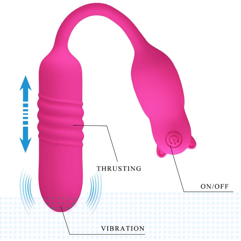 PRETTY LOVE - NOBIKUMA BALA VIBRADORA DE SILICONA ROSA