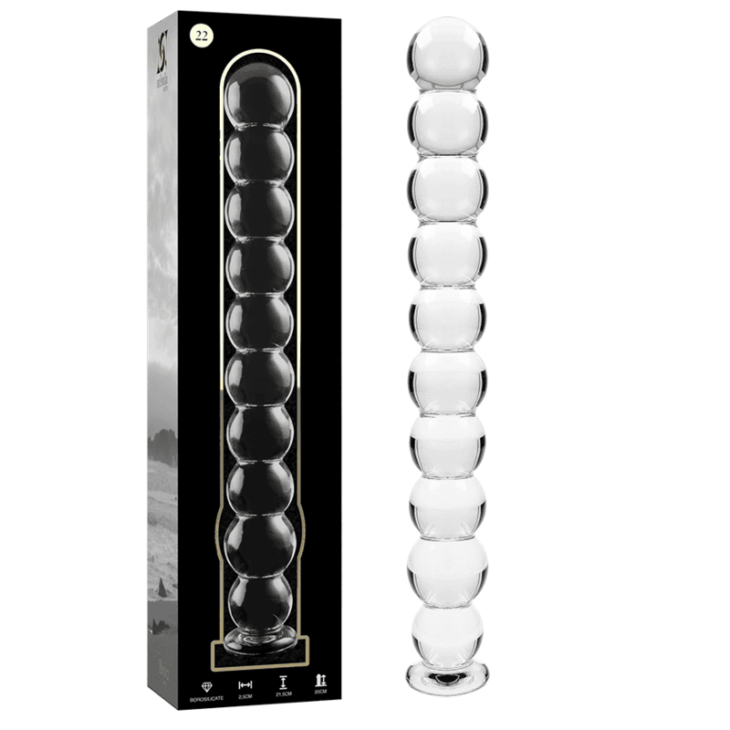NEBULA SERIES BY IBIZA - MODELO 22 DILDO CRISTAL TRANSPARENTE 21.5 CM -O- 2.5 CM