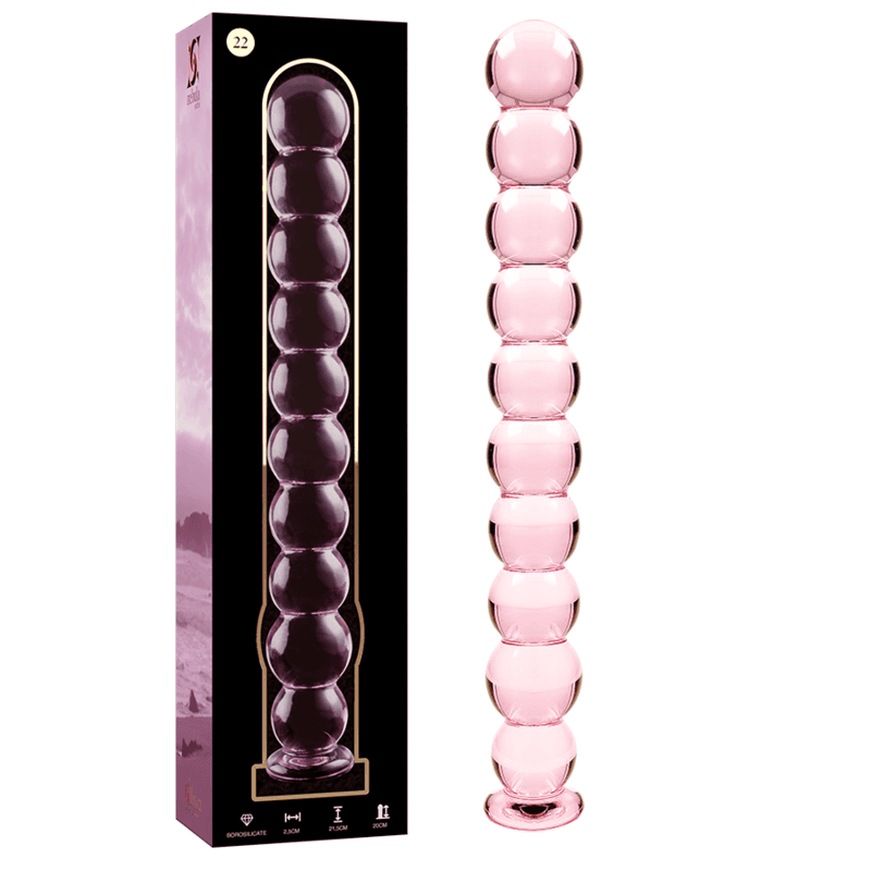 NEBULA SERIES BY IBIZA - MODELO 22 DILDO CRISTAL ROSA 21.5 CM -O- 2.5 CM