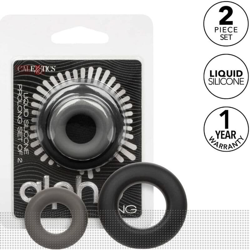 CALEXOTICS - ALPHA SET DE 2 ANILLOS PROLONG GRIS