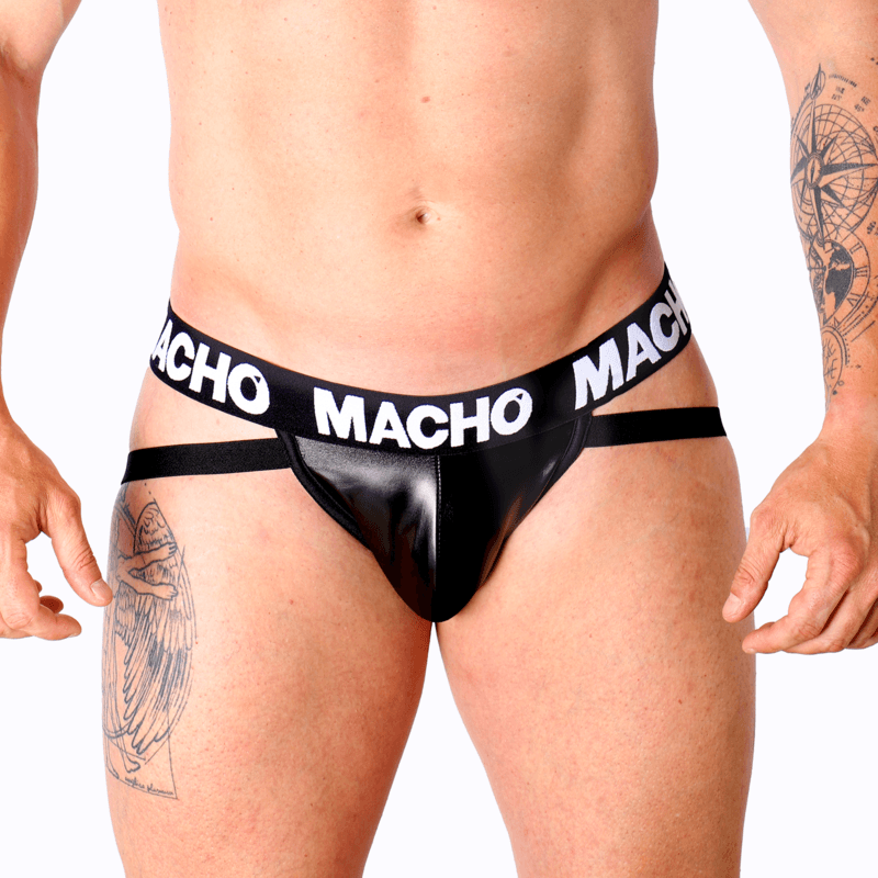 MACHO - MX25NC JOCK CUERO NEGRO xl