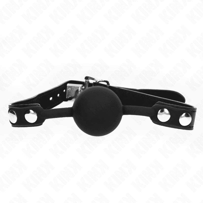 KINK - MORDAZA DE BOLA 4 CM DE SILICONA MODELO 1 CON CANDADO 60 x 2 CM