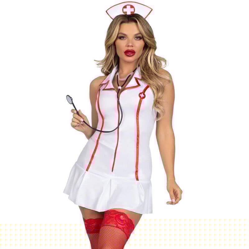 LEG AVENUE - DISFRAZ ENFERMERA JEFA BLANCO M/L