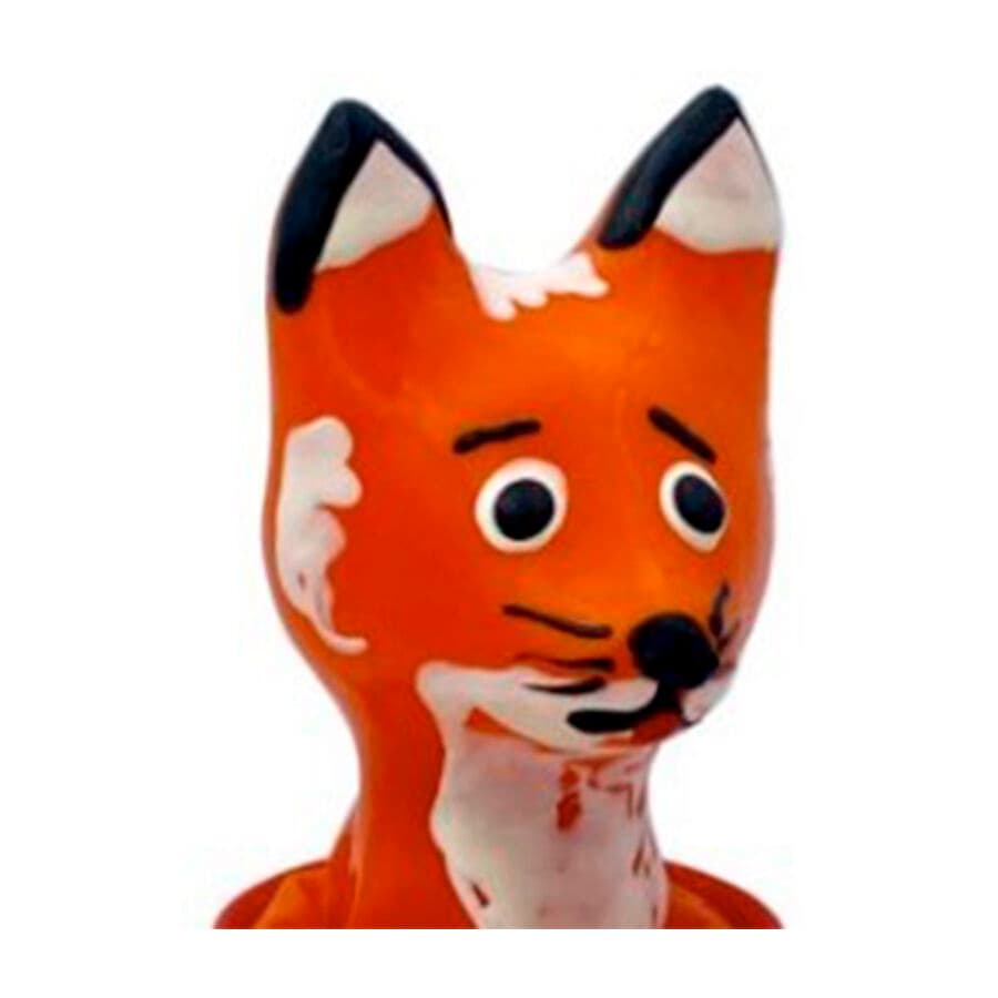 CONDOMERIE - PRESERVATIVO DECORATIVO PINTADO A MANO ZORRO MARRÓN RÁPIDO