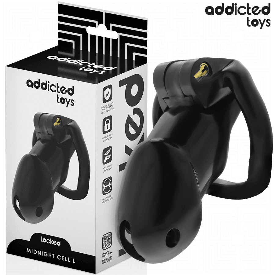 ADDICTED TOYS LOCKED - MINDNIGHT CELL JAULA PARA PENE TALLA L