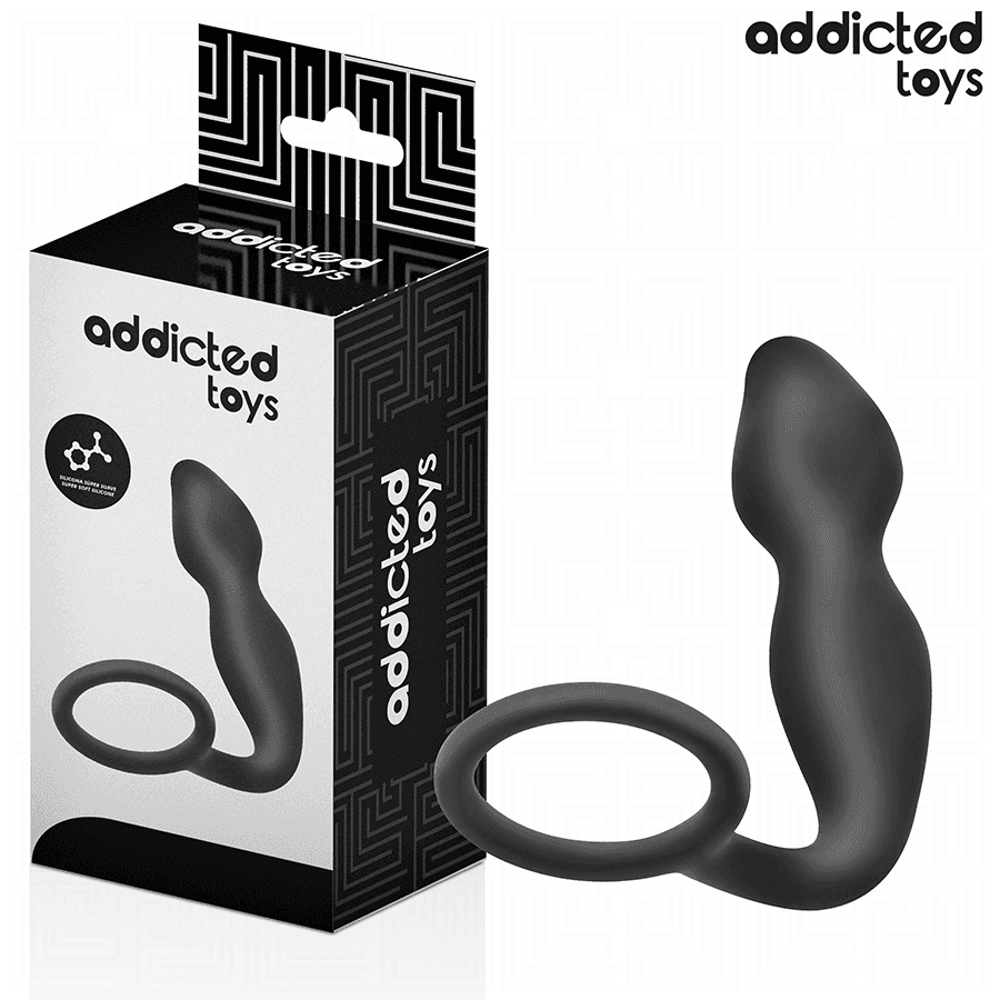 ADDICTED TOYS - PLUG ANAL CON ANILLO SILICONA MODELO 2