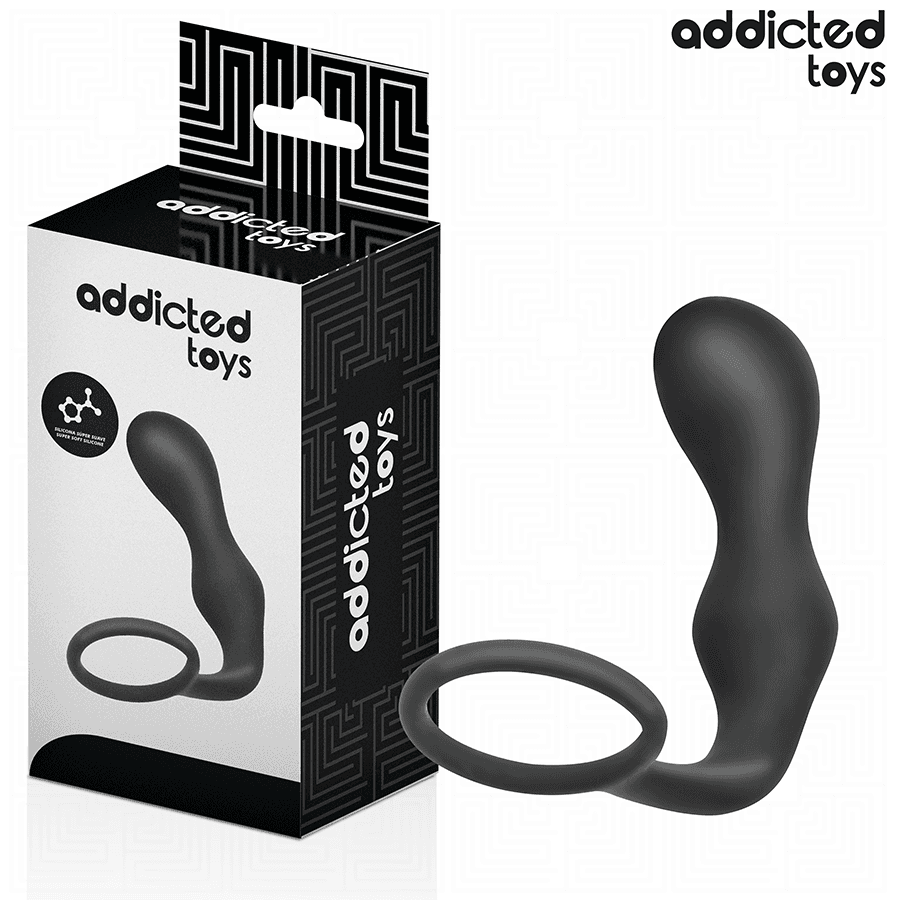ADDICTED TOYS - PLUG ANAL CON ANILLO SILICONA MODELO 3