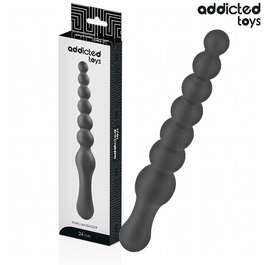 ADDICTED TOYS - MASAJEADOR ANAL DOBLE SILICONA 24 CM