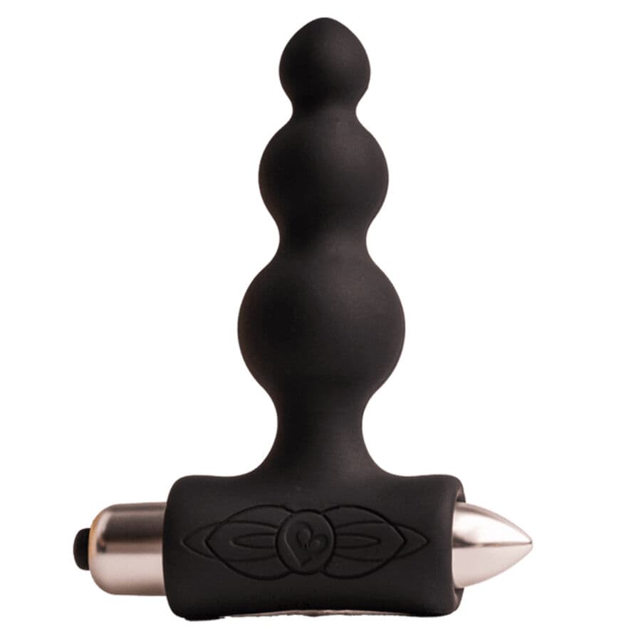 ROCKS- OFF - PETITE SENSATIONS BUBBLES PLUG ANAL VIBRADOR NEGRO