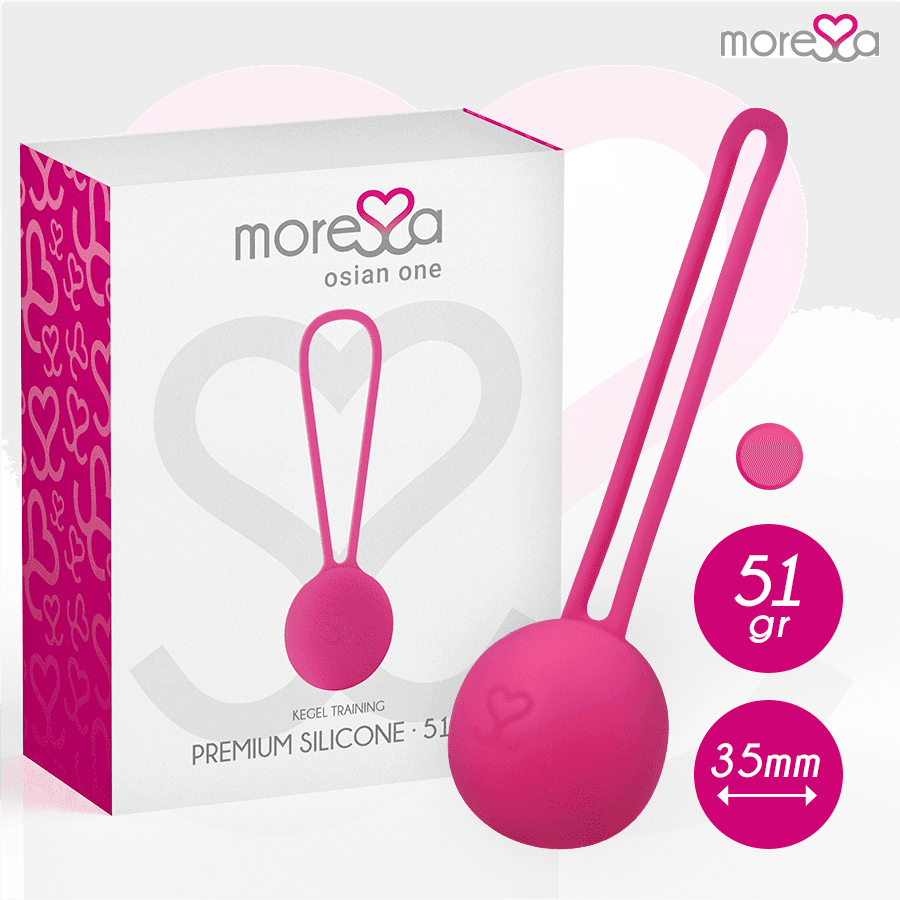 MORESSA - OSIAN ONE ENTRENAMIENTO SUELO PELVICO 51gr PREMIUM SILICONA ROSA