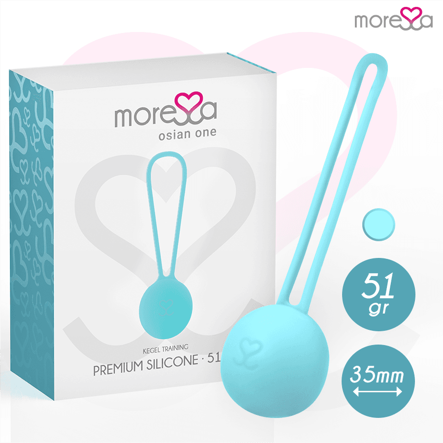MORESSA - OSIAN ONE ENTRENAMIENTO SUELO PELVICO 51gr PREMIUM SILICONA TURQUESA