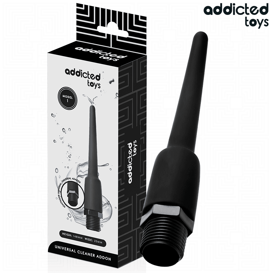 ADDICTED TOYS - LIMPIADOR ANAL CON ADAPTADOR UNIVERSAL MODELO 1