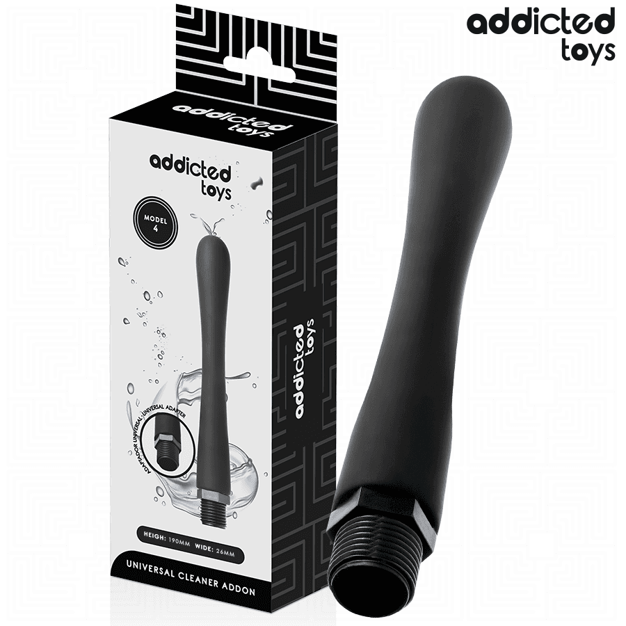 ADDICTED TOYS - LIMPIADOR ANAL CON ADAPTADOR UNIVERSAL MODELO 4