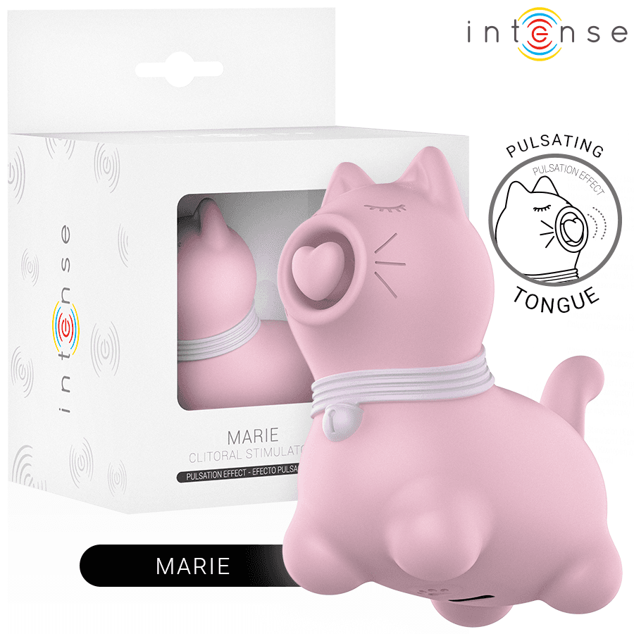 INTENSE - MARIE ESTIMULADOR CON LENGUA EFECTO PULSACIÓN ROSA
