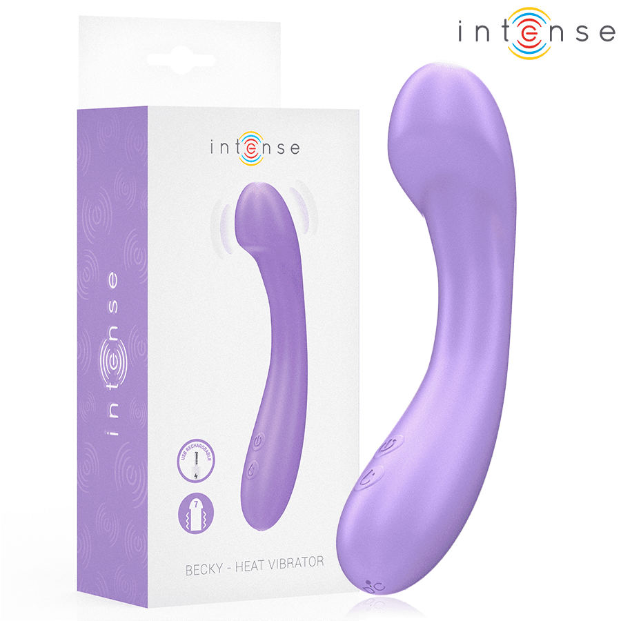 INTENSE - BECKY VIBRADOR 19 CM CALENTABLE 7 VIBRACIONES MORADO