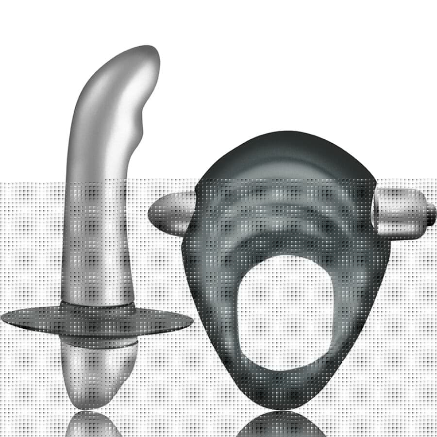 CLIMAXIMUM - ENTICE KIT ANILLO PARA PENE + VIBRADOR PRÓSTATA PRINCIPIANTES