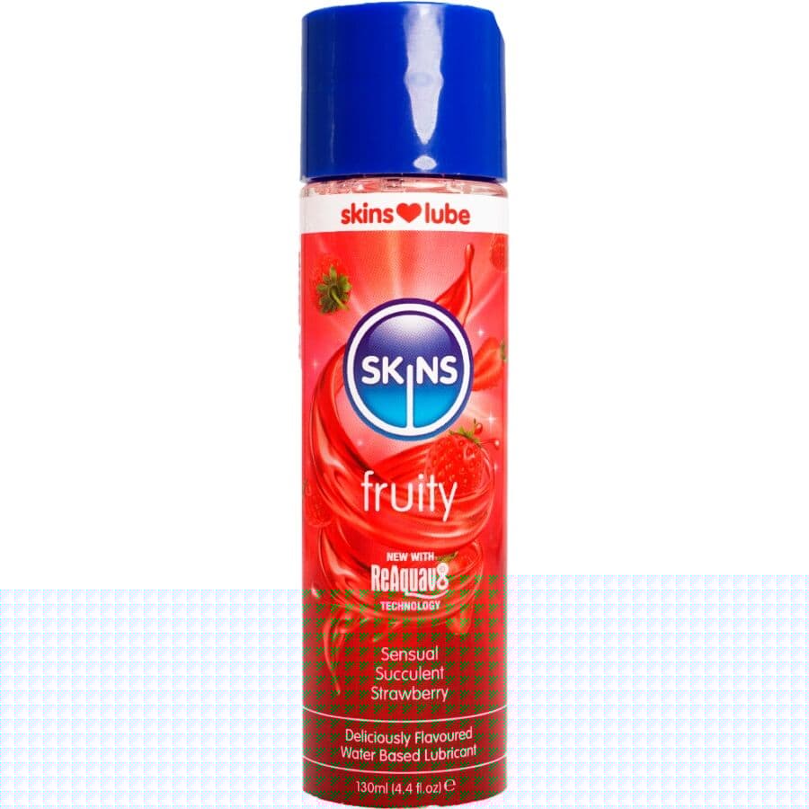 SKINS - FRUITY LUBRICANTE BASE DE AGUA FRESA 130 ML