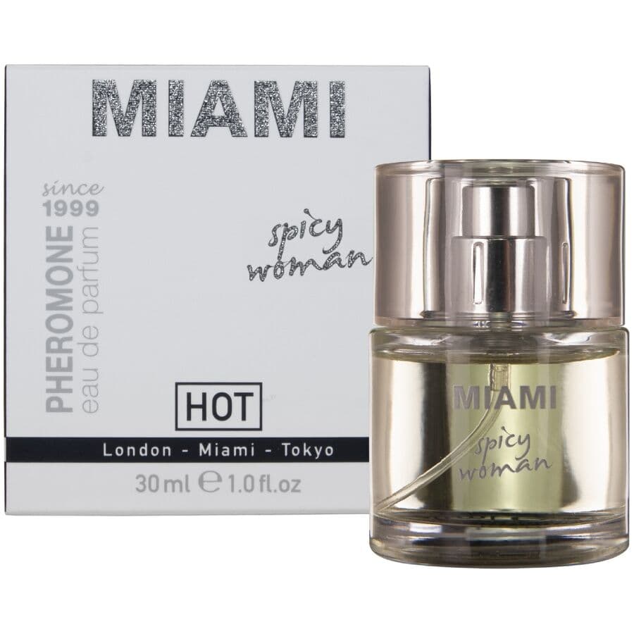 HOT - PERFUME CON FEROMONAS MIAMI SPICY MUJER 30 ML