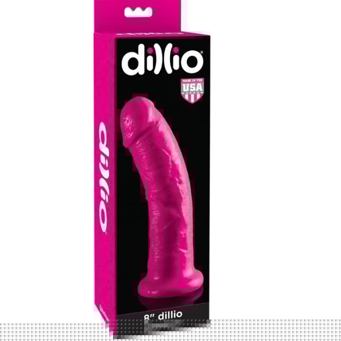 DILLIO - DILDO CON VENTOSA 20.32 CM ROSA